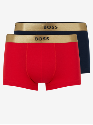 Boxerky pre mužov BOSS - červená, tmavomodrá
