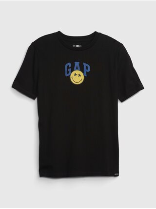 Černé klučičí tričko GAP & Smiley®