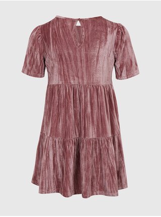 Růžové holčičí šaty velurové šaty GAP