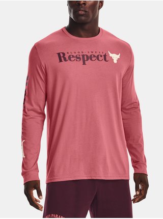 Růžové pánské tričko Under Armour UA PROJECT ROCK RESPECT  