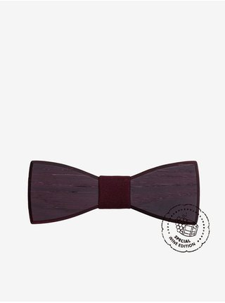 Vínový dřevěný pánský motýlek BeWooden Red Wine bow tie