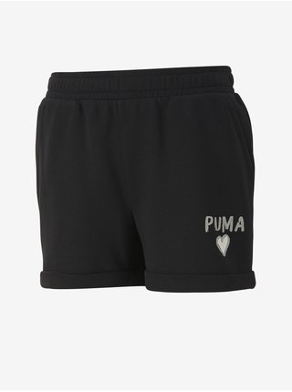 Černé holčičí šortky Puma Alpha 