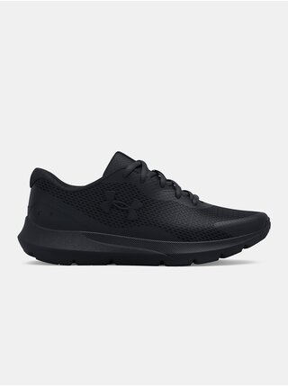 Čierne chlapčenské topánky Under Armour BGS Surge 3