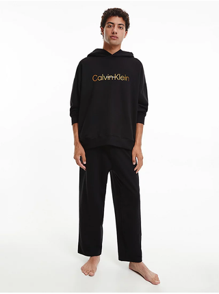 Černá pánská mikina na spaní Calvin Klein Jeans