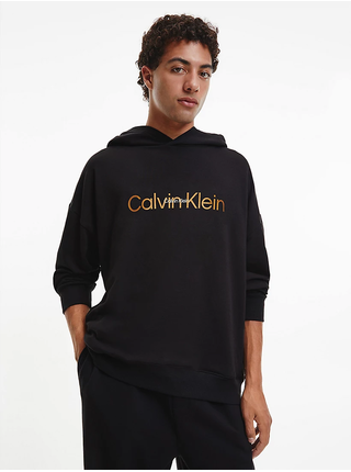 Mikiny s kapucou pre mužov Calvin Klein - čierna