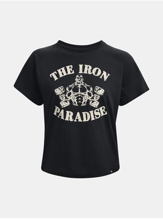 Černé dámské tričko Under Armour Rock Vintage Iron
