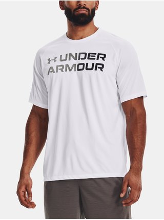 Biele pánske tričko Under Armour UA Tech 2.0 Gradient SS
