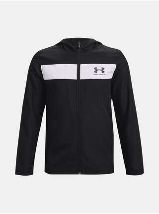 Čierna chlapčenská ľahká bunda Under Armour Storm Sportstyle Windbreaker