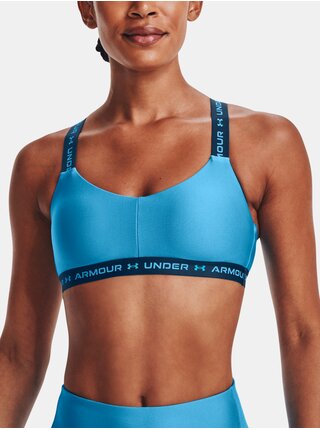 Modrá dámská sportovní podprsenka Under Armour Crossback Low