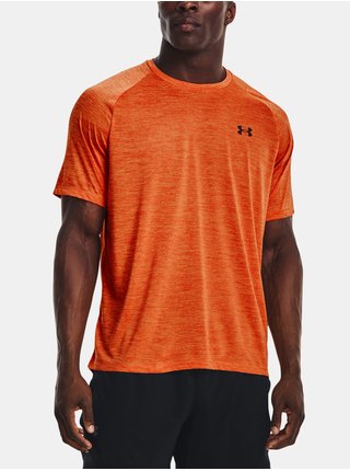Oranžové pánské sportovní žíhané tričko Under Armour Tech 2.0