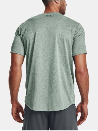 Světle šedé pánské sportovní žíhané tričko Under Armour Training Vent 2.0