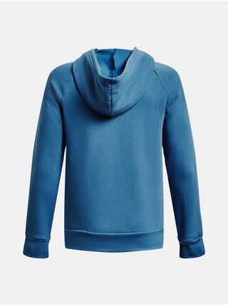 Modrá klučičí fleecová mikina s kapucí Under Armour Rival