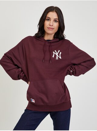 Vínová unisex mikina s kapucí New Era Neyyan