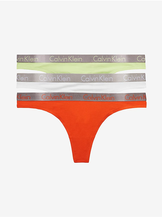 Nohavičky pre ženy Calvin Klein Underwear - červená, biela, svetlozelená
