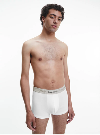 Bílé pánské boxerky Calvin Klein Underwear Embossed Icon