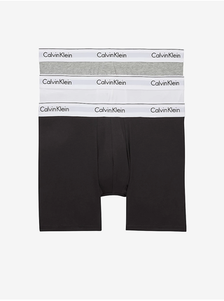 Boxerky pre mužov Calvin Klein Underwear - čierna, biela, sivá