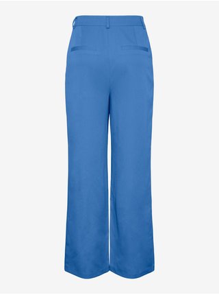 Nohavice pre ženy Pieces - modrá