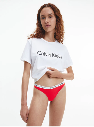 Červená dámská tanga Calvin Klein Underwear