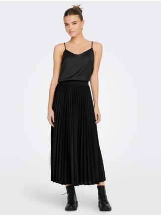 Černá dámská plisovaná maxi sukně ONLY Melisa