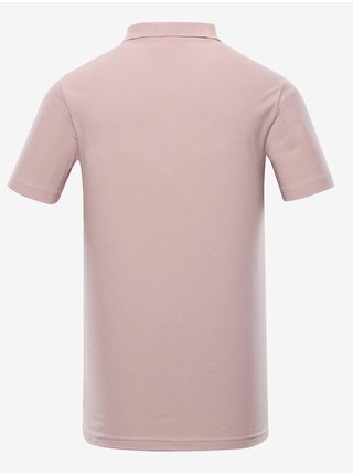 Světle růžové pánské polo tričko NAX LOPAX  