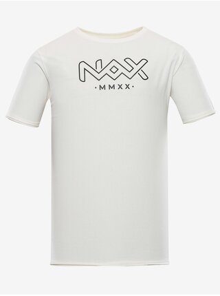 Krémové pánské tričko NAX VOTREM  