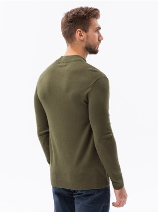 Zelený pánský basic svetr Ombre Clothing