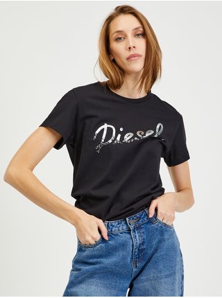 Černé dámské tričko Diesel Sully