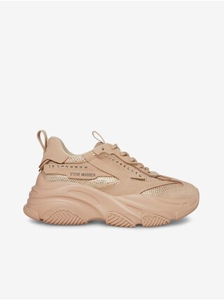 Béžové dámské tenisky s ozdobnými kamínky Steve Madden