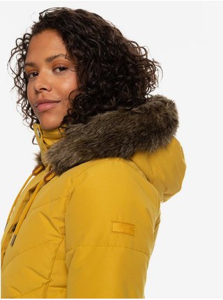 Žlutá dámská zimní bunda Roxy Ellie