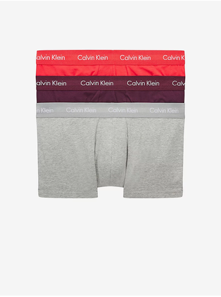 Boxerky pre mužov Calvin Klein Underwear - koralová, fialová, svetlosivá