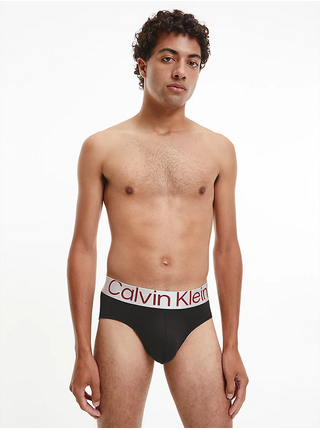Sada tří pánských slipů v černé barvě Calvin Klein Underwear