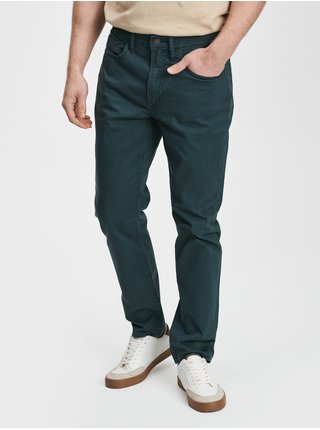 Zelené pánské kalhoty soft wear slim with GapFlex GAP