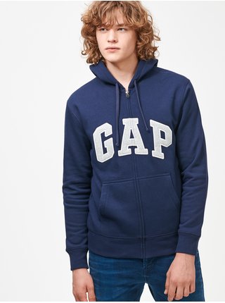 Modrá pánská mikina GAP Zip Logo