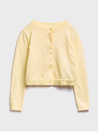Detský sveter knit cardigan Žltá