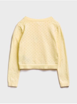 Detský sveter knit cardigan Žltá