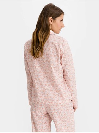 Košeľa na spanie pajama in poplin Ružová