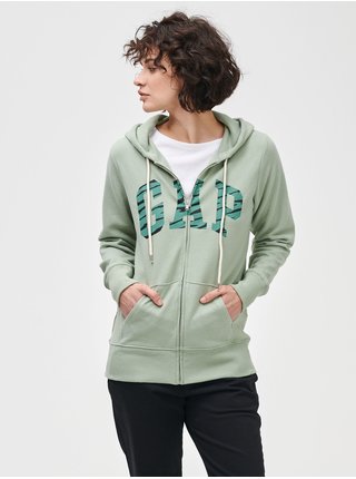 Zelená dámská mikina GAP Logo easy hoodie