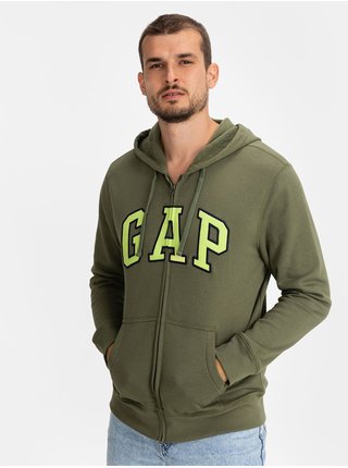 Zelená pánská mikina GAP Logo hoodie sweatshirt