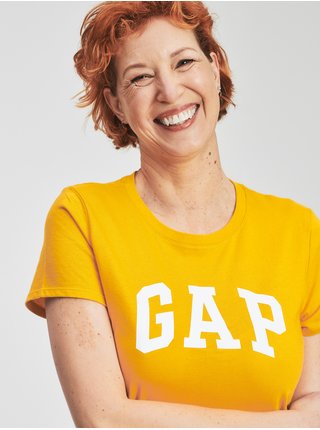 Žlté dámske tričko GAP Logo t-shirt
