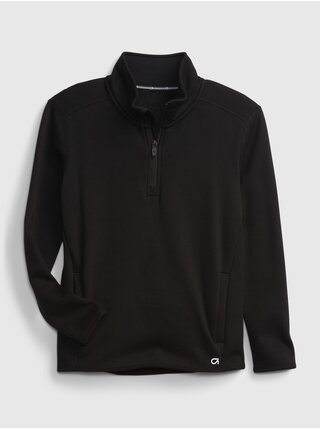 Černá klučičí mikina cozy fit tech quarter GAP