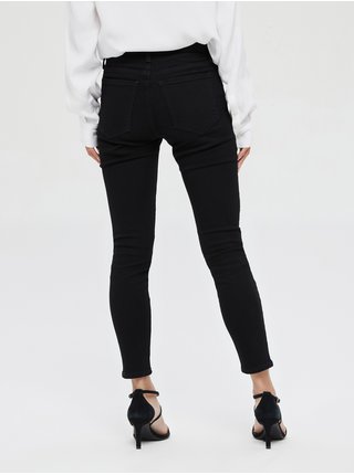 Černé dámské džíny mid rise universal legging jeans
