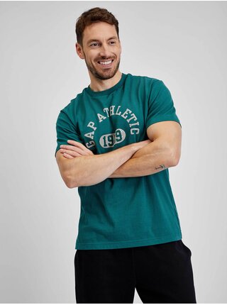 Tmavě zelené pánské tričko GAP athletic