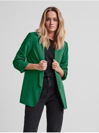 Zelené dámské sako s tříčtvrtečním rukávem Pieces Boss
