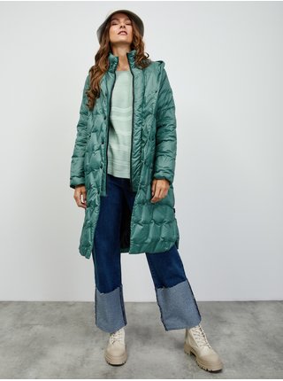 Zelený dámský prošívaný kabát ZOOT.lab Addie