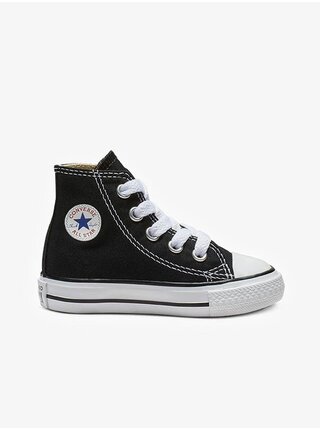 Čierne detské členkové tenisky Converse