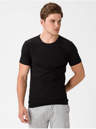 Sada tří černých pánských trik pod košili Tommy Hilfiger Underwear