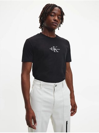 Tričká s krátkym rukávom pre mužov Calvin Klein Jeans - čierna