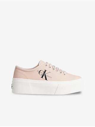 Růžové dámské tenisky na platformě Calvin Klein Jeans