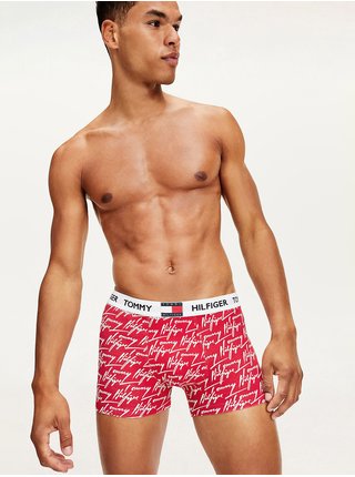 Červené pánské vzorované boxerky Tommy Hilfiger Underwear