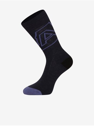 Modro-černé unisex ponožky z Merino vlny ALPINE PRO PHALTE  
